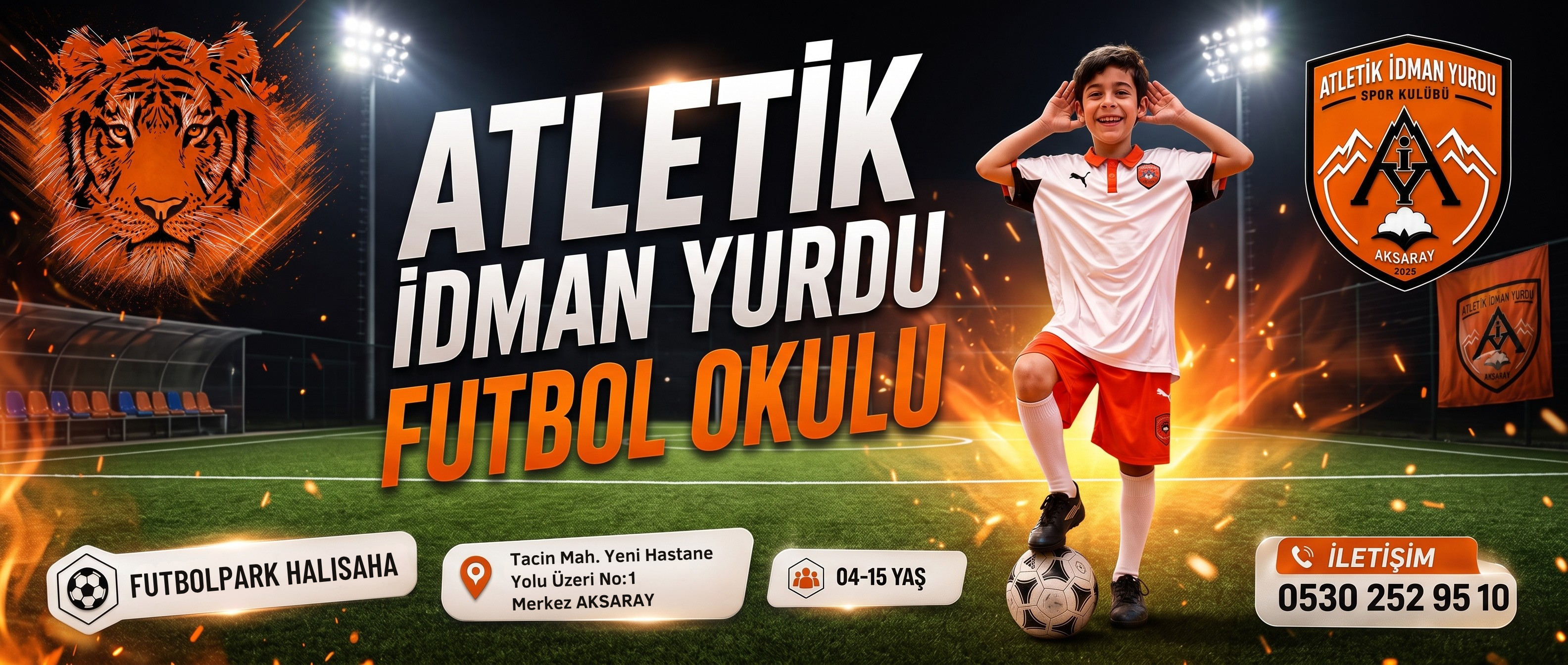 Atletik İdman Yurdu futbol okulu kayıt bannerı